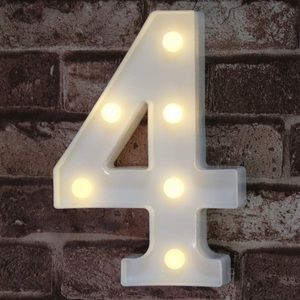 Led Light Up Number #4